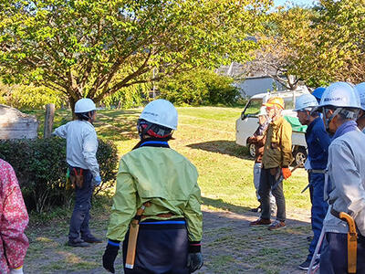 初級植木剪定講習（須坂市）が開催されました
